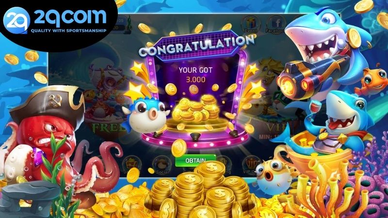 Chơi bắn cá miễn phí 2qcom - Trải nghiệm không giới hạn 3 Các thao tác chính trong game